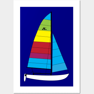 Hobie 16 Catamaran Sailboat Posters and Art